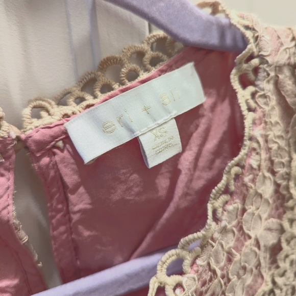 Anthropologie Eri Ali Sydney lace blouse tank top XS - Picture 6 of 9